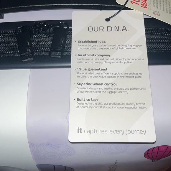 IT Luggage Bags It Luggage 22 Sheen Parisian Girl Hardside Carryon Superior Wheel Control